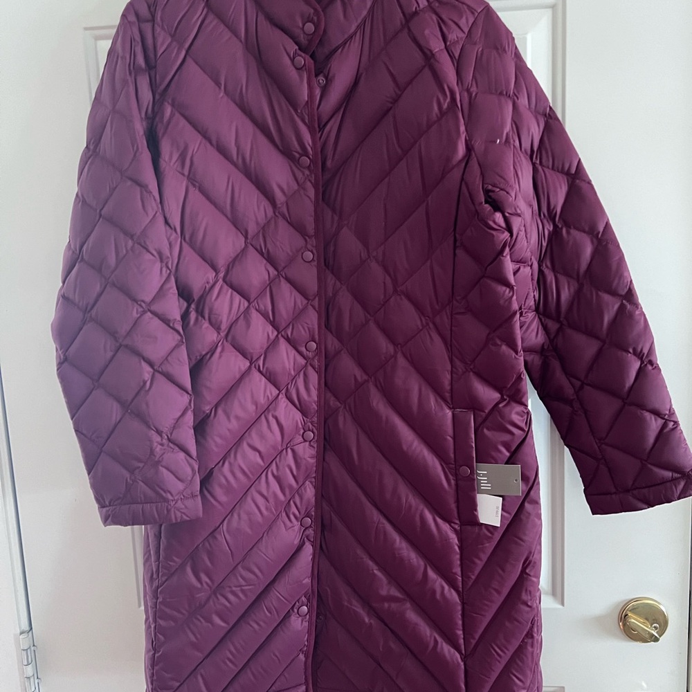 Beautiful ! Ladies quilted down-filled puffer coat